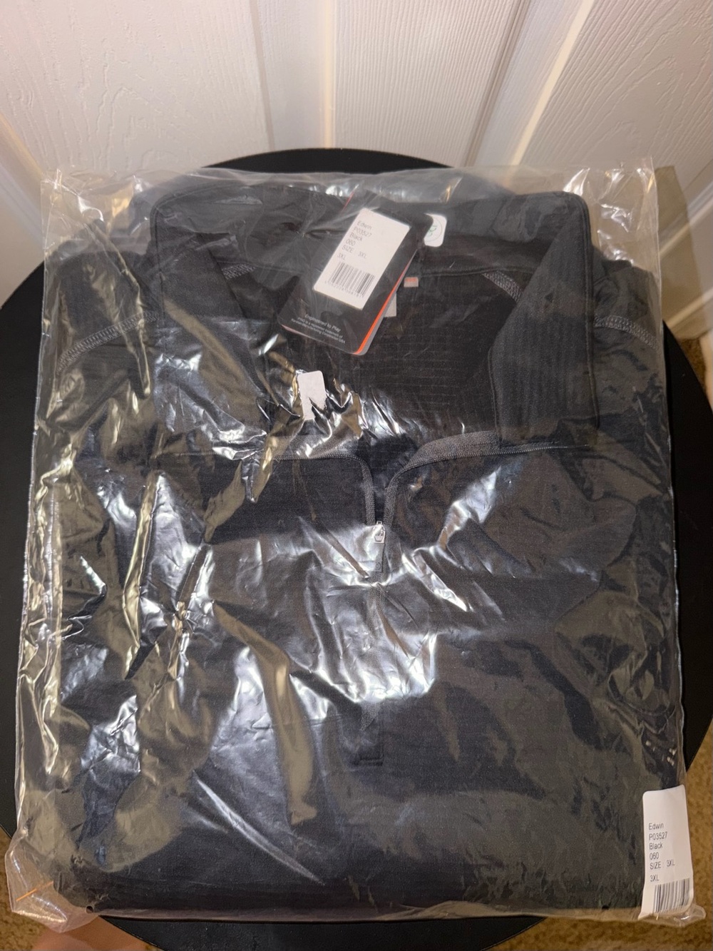 Ping Men’ Black Quarterzip - Classic Black Outerwear